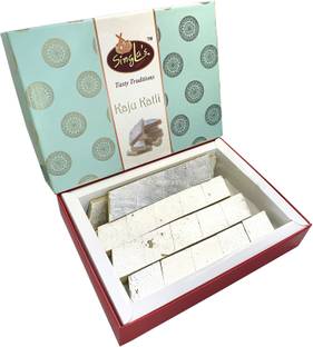 Singla Sweets Kaju Burfi Sweets 600g tasty Box