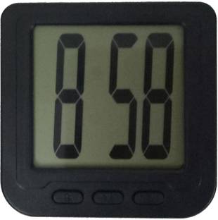 nwc Digital Black Clock