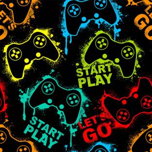 DWELLSINDIA Gaming Multicolor Wallpaper