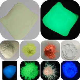 JASH GLOW PAINT POWDERS 5 Colours(Green,voilet,orange,yellow,skyblue)each 10gm(Total 50gm)