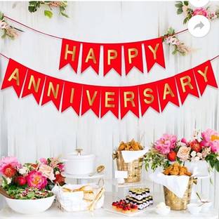 Juneja Enterprises Happy Anniversary Banner Banner