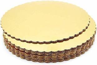 Hefty Round flower cut cake base 8, 9, 10 inch (each 5 piece) pack of 15 Paper Cake Server