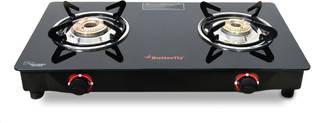 Butterfly Duo Glass Manual Gas Stove
