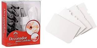 Biway Special Combo of 12 Piece Piping Bag Nozzles Cake Decorating Tool Set & Scrapper Set of 4[White]. Kitchen Tool Set
