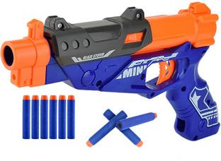 Toyshack Manual Cowboy Pistol Blaze Gun with 10 Foam Bullets for Kids Guns & Darts