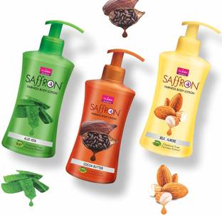 VI-JOHN Body Lotion Combo of 3 | 250 ml Each | For Men and Women | All Skin Types | Milk & Almond | Aloe Vera | Cocoa Butter