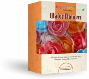 Foodecor Professionals Wafer Flowers (Rose 2)- 10Pcs -Bv 2799 Topping