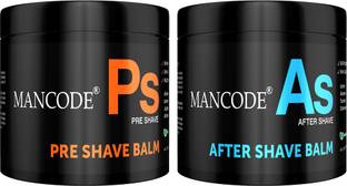 MANCODE Shaving Essentials, Pre Shave Balm and After Shave Balm to give Luxury