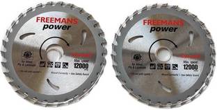 FREEMANS TCT530 Power Circular saw Blade 125mm x 30T Max. Speed 12000 Rpm Set of 2 Wheels Wood Cutter