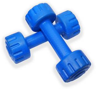 kaps best quality Pvc blue Dumbbell 10 Kg (5 Kg X 2) Adjustable Dumbbell (10 kg) Fixed Weight Dumbbell