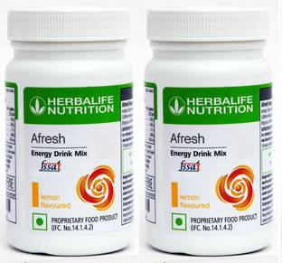 HERBALIFE Afresh Energy Drink - Lemon Flavor Combo Pack Of 2 Energy Drink