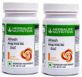 HERBALIFE Afresh Energy Drink - Ginger Flavor Combo Pack Of 2 Energy Drink
