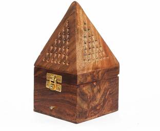 S.I Creation Sheesham Wood Dhoopbatti/Incense Holder Handmade Wooden Incense Stick Holder Wood Incense Burner Lobandan NO