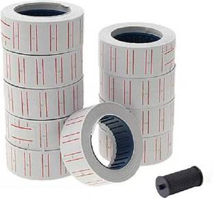SONU SELECT 10 Rolls (500 Labels/Roll) MX-5500 White Self Adhesive Price Label Tag Sticker Office Supplies 20x12mm Price Label Paper Tag Sticker, ink Paper Label