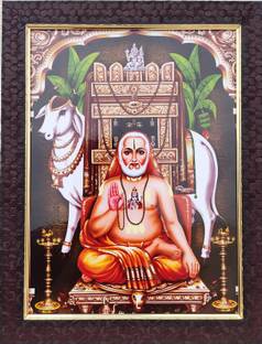 SAI BALAJI ACRALICS Raghavendra swamy photo frame Religious Frame