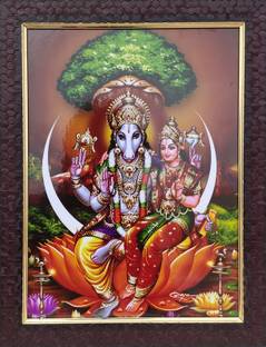 SAI BALAJI ACRALICS lakshmi hayagreevar/hayagrivar photo frame Religious Frame