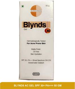 Blynds Sunscreen - SPF 50 PA+++ AC Gel - oil free sunscreen 50g