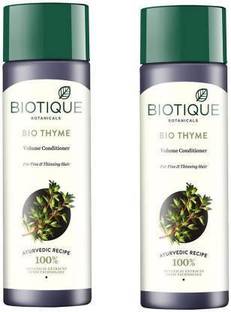 BIOTIQUE BIO THYME VOLUME CONDITIONER FOR FINE & THINNING HAIR 200ml*2 (400 ml)