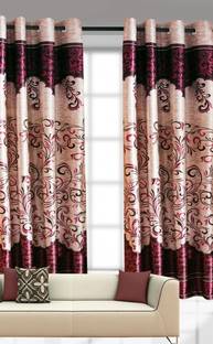 RSTC 152 cm (5 ft) Polyester Blackout Window Curtain (Pack Of 2)