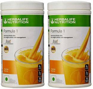 HERBALIFE Formula 1 Nutritional Shake Mix - Mango Flavor For Weight Loss Combo Pack Of 2 Nutrition Drink