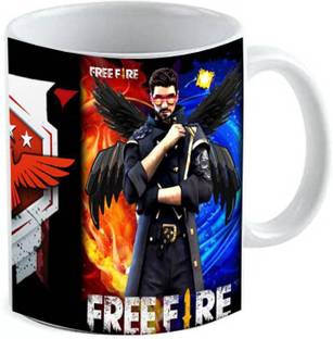P89M  Free Fire DJ Alok KIDM079 Ceramic Coffee  (350 ml) Ceramic Coffee Mug