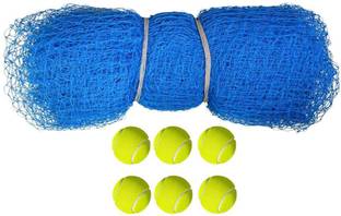 ProZone Sporting 20X10 Nylon Blue Cricket Net With 6 Tennis Ball Cricket Kit