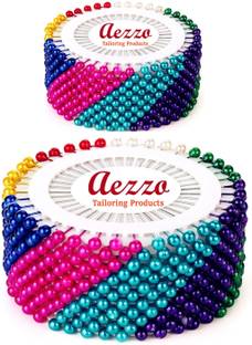 Aezzo Plastic Pearl Head, Stainless Steel  Pins
