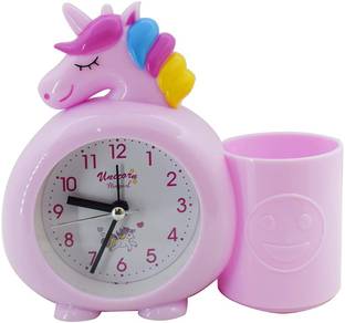 KEYUR Analog Pink Clock