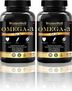Naturewell Ultra Fish Oil (Double Strength) Omega 3 Fatty Acids with (2)