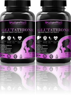 Naturewell Ultra L Glutathione Skin Lightening with Vitamin C & E, Biotin, (Pack Of 2)