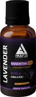 HA&F 29 ENTERPRISES Lavender Essential Oil 100% Organic Pure & Natural For Skin, Hair Growth, Aroma and Sleep Therapeutic Grade