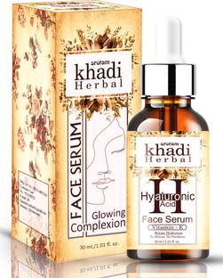Srotam Khadi Herbal Hyaluronic Acid Face Serum Has The Unique Ability To Retain Moisture (with Vitamin-E) (Pack of-1)