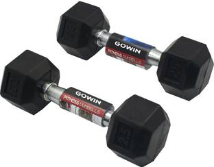 HACKERX Dumbbells Set , Hex Dumbbells , Hex Dumbbell 1 Pair of 2.5KG Fixed Weight Dumbbell