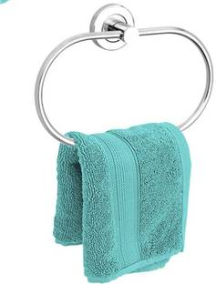 Strength TWRPD-6072 Standard Grade Stainless Steel Towel Ring for Bath accessories (Chrome-Half Square) - Pack of 1 Pcs SILVER Towel Holder