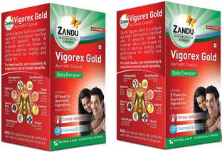 ZANDU Vigorex Gold Ayurvedic Daily Energizer - 20 Capsules