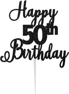 Festiko Happy 50th Birthday Cake Topper