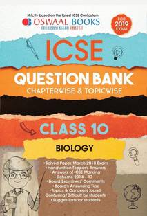 Oswaal Icse Question Bank Class 10 Biology Chapterwise & Topicwise
