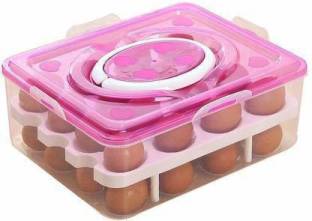 KRISHZONE Plastic Egg Container  - 2.6 dozen