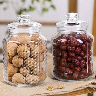 AKKY ENTERPRISE Glass Grocery Container  - 2000 ml