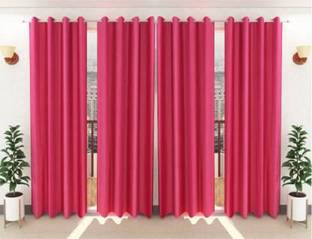 Parda Sansar 275 cm (9 ft) Long Door Polyester Curtain (Pack Of 4)