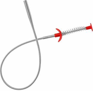 BeeDuck Drain Pipe Cleaning Spring Stick, Hair Catching Drain Pipe Cleaning Wire, Sink Cleaning Stick Sewer Sink Tub Dredge Remover, Spring Drain Pipe Cleaner Tool Clog Remover Cleaning Tools Crystal Drain Opener