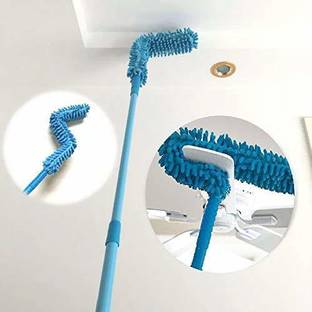 Croptil Microfiber Fan Duster with Extendable Rod Dust Cleaner For Fan, Car, Home Wet & Dry Mop