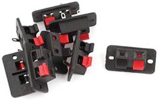 ERHIndia Speaker Wire Connector Jointer Terminal Binding Post Spring Clip 2-Way Connectors - (Pack of 5) Electronic Components Electronic Hobby Kit