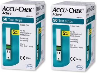 Accu-Chek Active 50 Test Strips (Pack Of 2)
