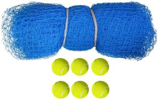 ProZone Sporting Nylon Blue Cricket Net With 6 Tennis Ball Cricket Kit