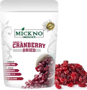 mickno organics Natural Dried Whole Cranberries dry fruits - No Added Sugar Cranberries Cranberries