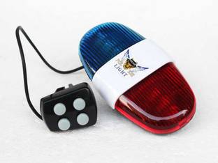 M MOD CON Bicycle 4-Tone/Switches Police Horn (Two AA batteries needed) LED Front Light