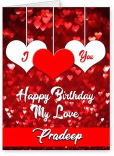 Midas Craft Happy Bithday Pradeep ….08 Romantic Birthday Quote Greeting Card