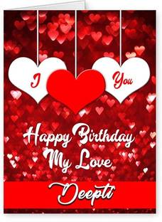 Midas Craft Happy Bithday Deepti ….08 Romantic Birthday Quote Greeting Card