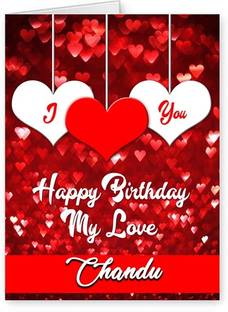 Midas Craft Happy Bithday Chandu ….08 Romantic Birthday Quote Greeting Card